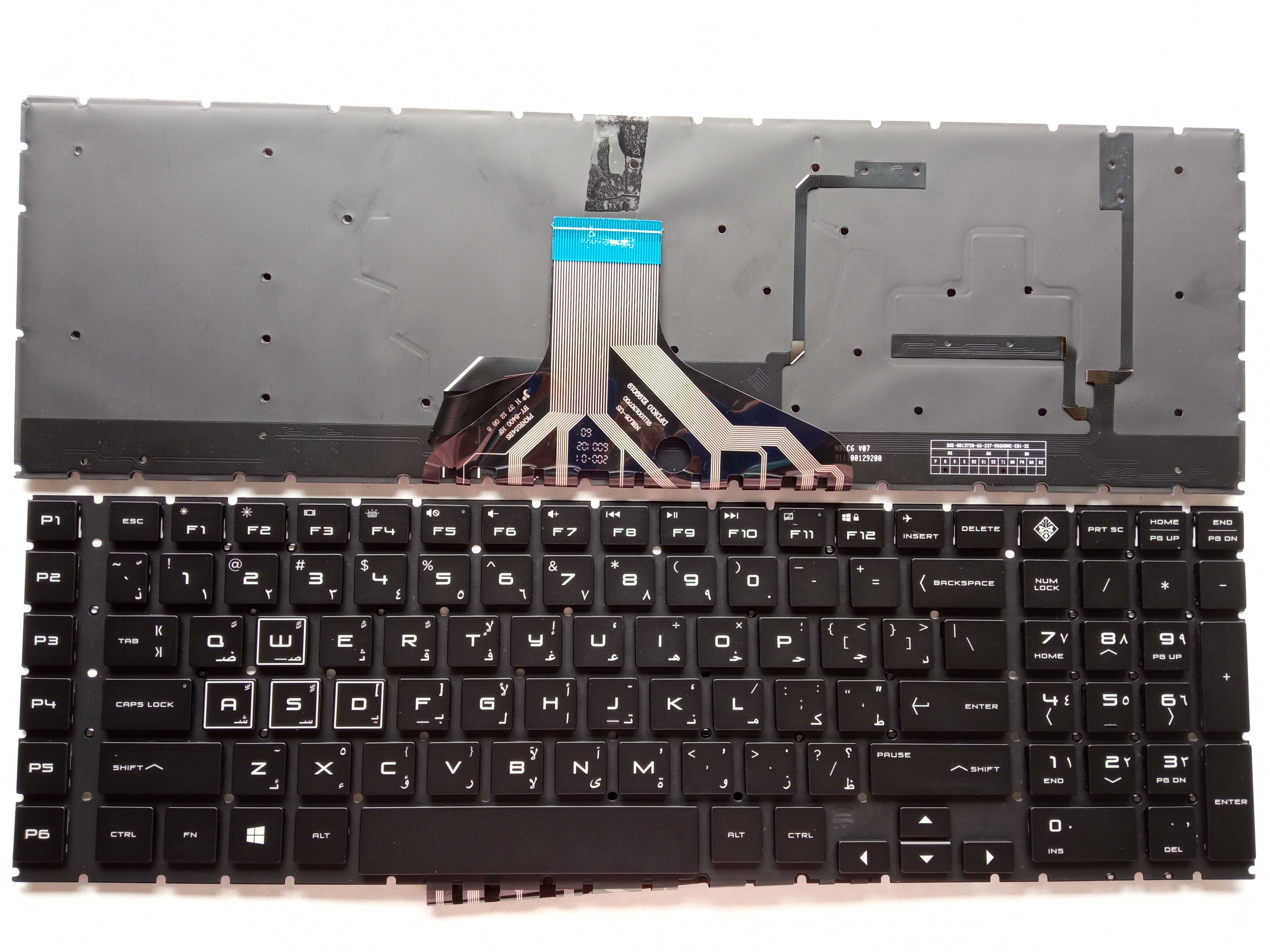 Picture of New Replacement Laptop Keyboard For HP 17-CB colorful backlight BLACK Backlit AR Layout